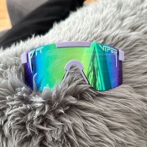 Pit Viper Moontower Sunglasses with Purple and Green Lens